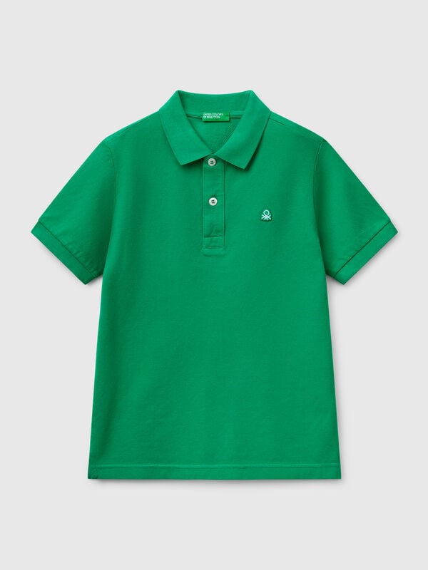 Polo slim fit de algodón puro Niño