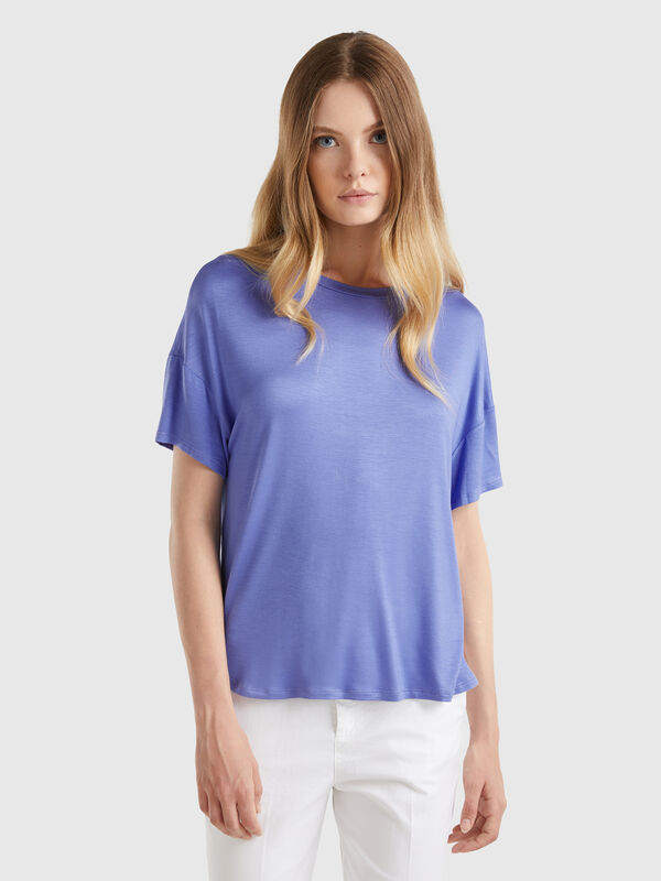 Camiseta de viscosa elástica Mujer