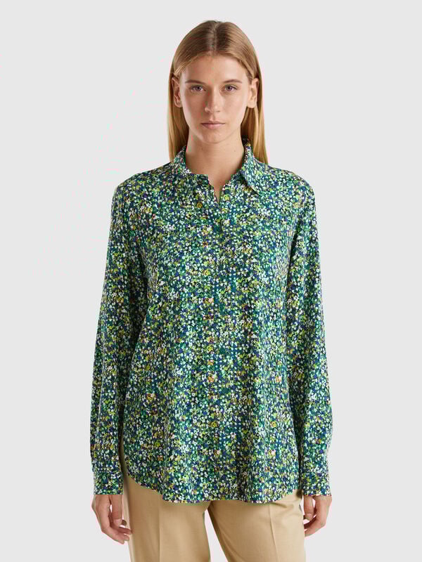 Camisa fantasía en viscosa Mujer