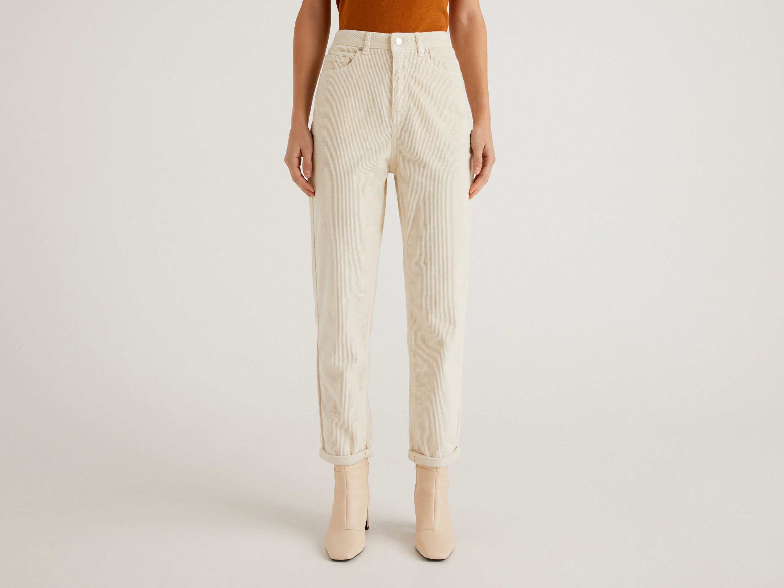 Pantalon blanco deals pana mujer