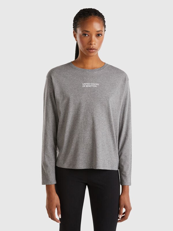 Camiseta con estampado de logotipo Mujer