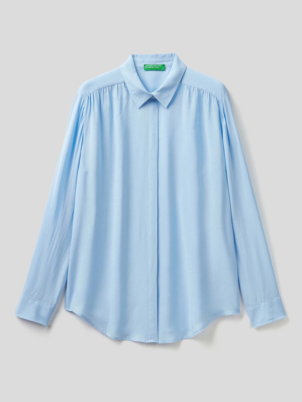 Camisa fluida con frunces image number 1