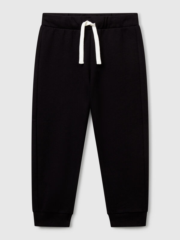 Pantalones de algodón con logo Niño