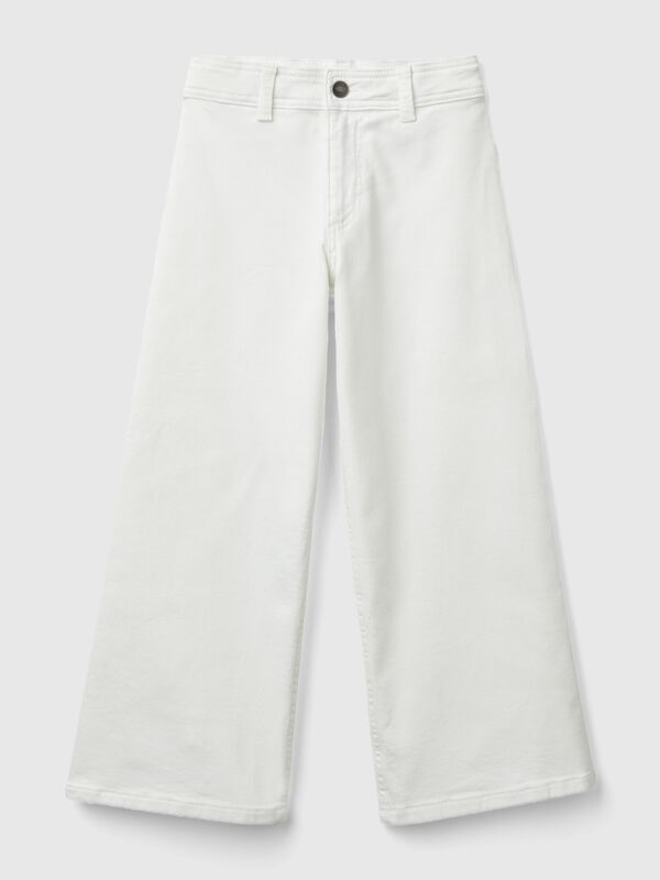 Pantalón amplio de algodón elástico Niña