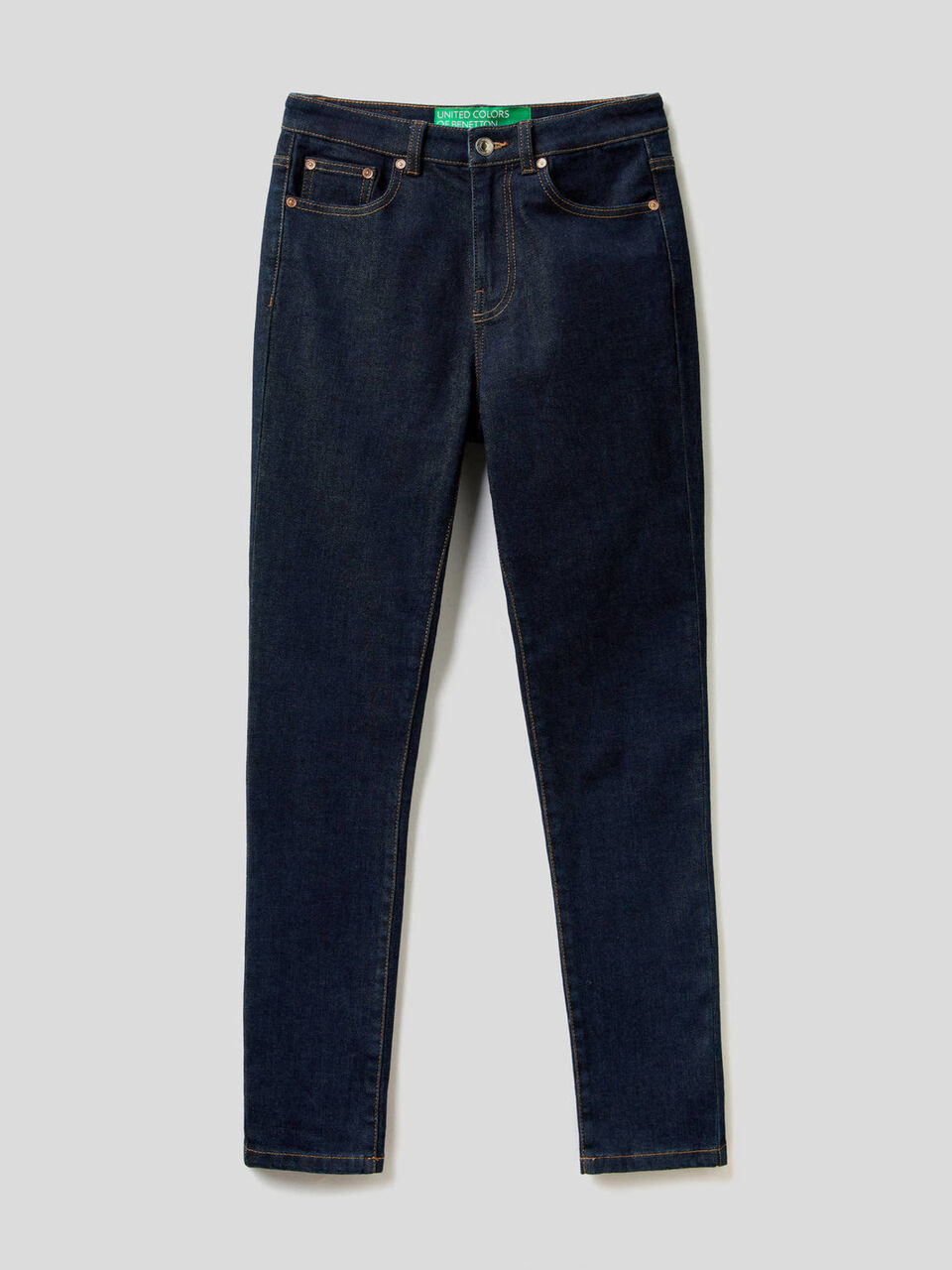 Vaqueros pitillo en denim de algodón elástico image number 1