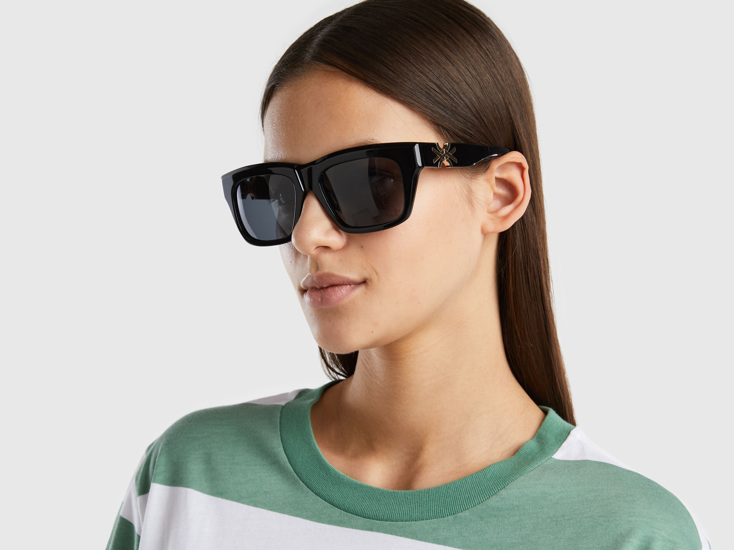 Gafas rectangulares hotsell negras