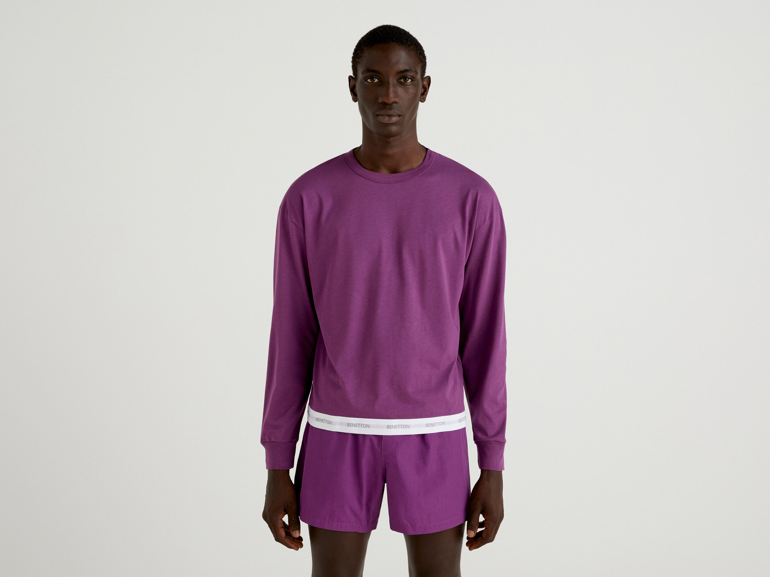 Sudadera morada hombre hot sale