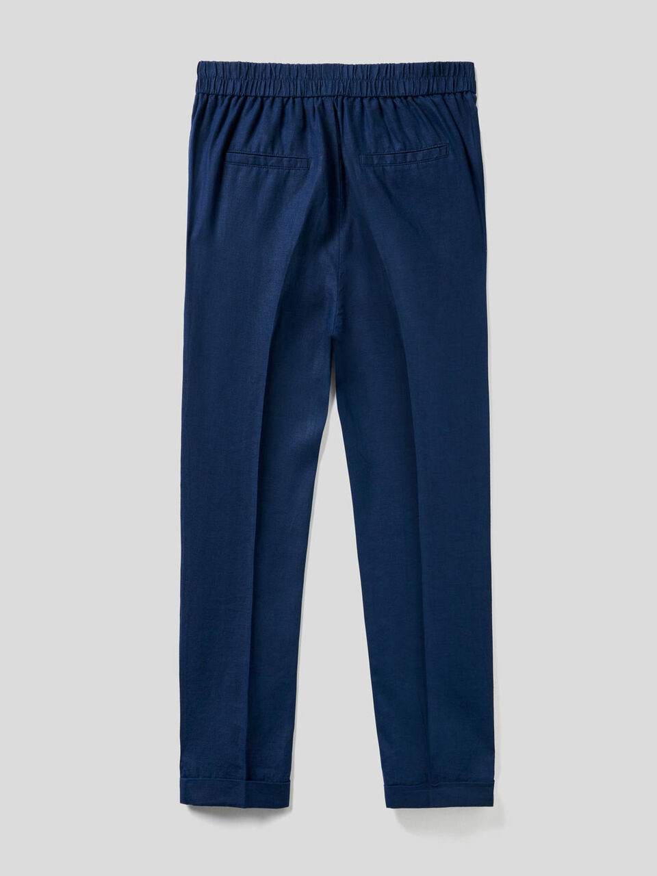 Pantalón cropped de 100% lino image number 2
