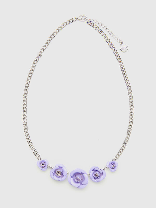 Collar con rosas Mujer