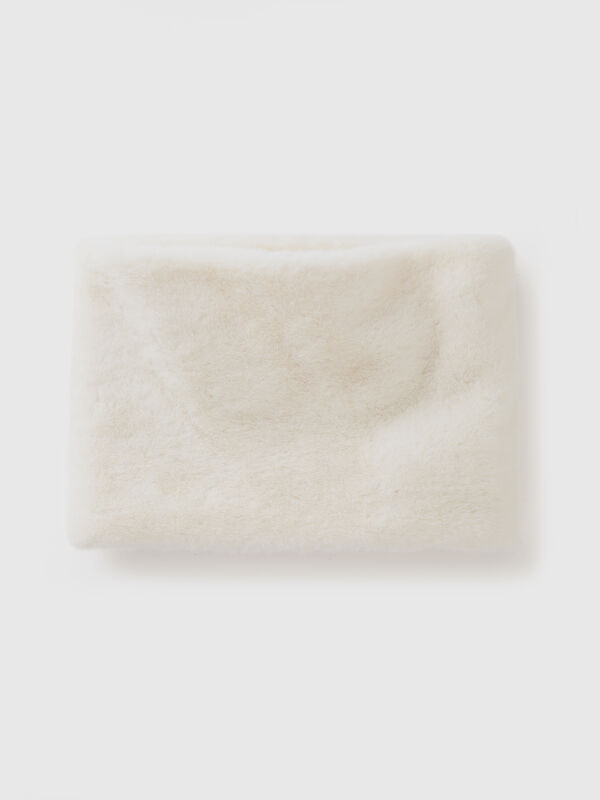 Calentador de cuello de pelo sintético Mujer
