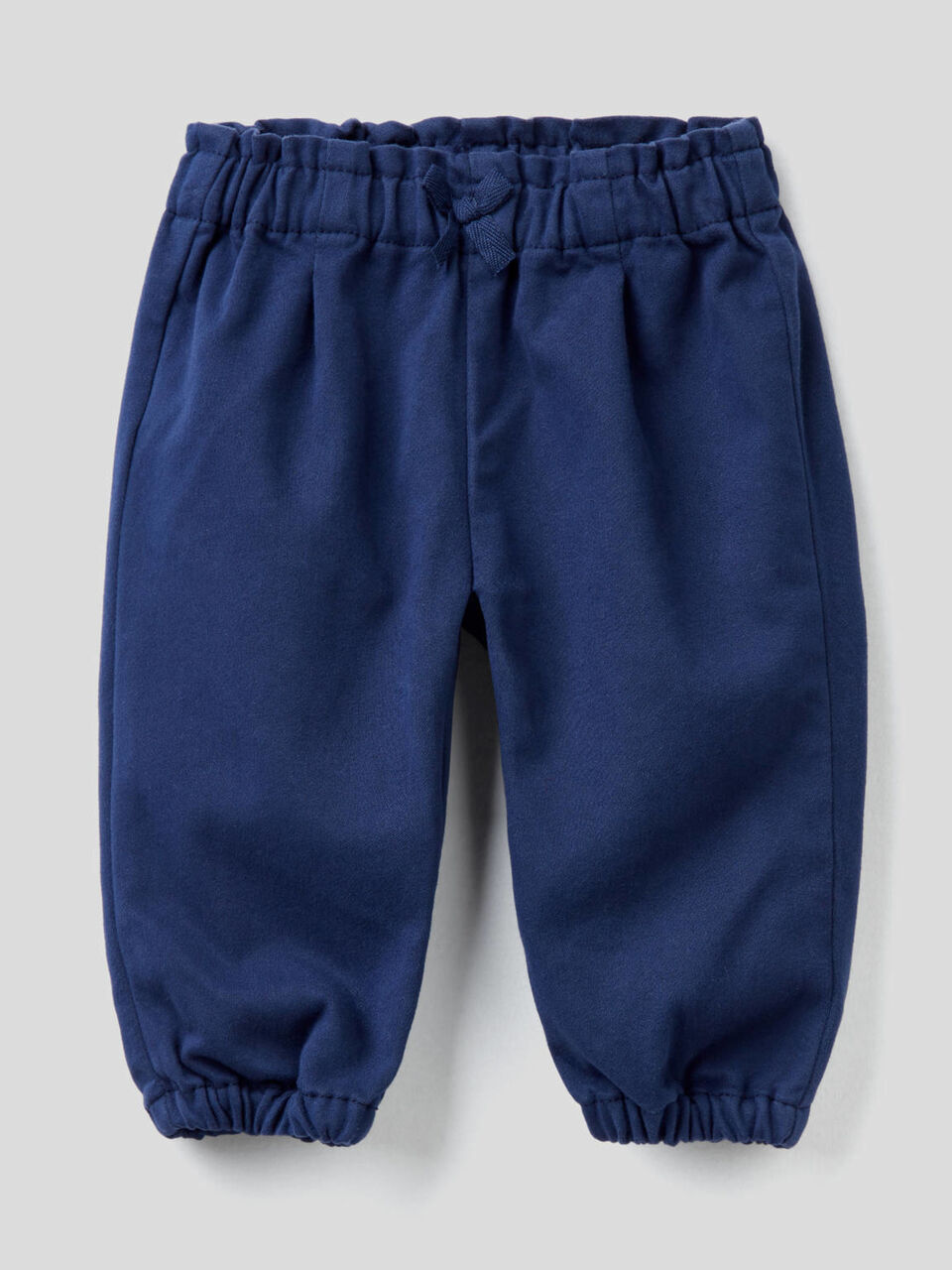 Pantalón de algodón mixto con lazo image number 1