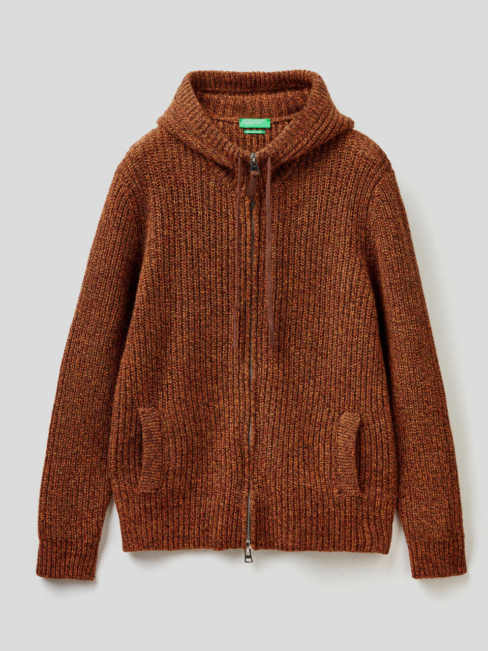 Jersey de lana Shetland con capucha image number 1