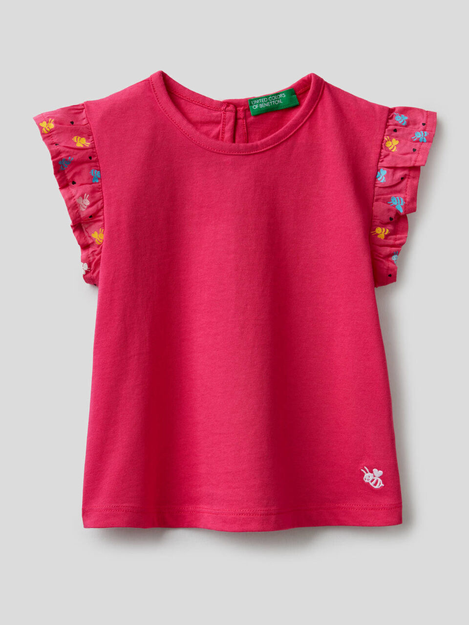 Camiseta con volantes en las mangas image number 1