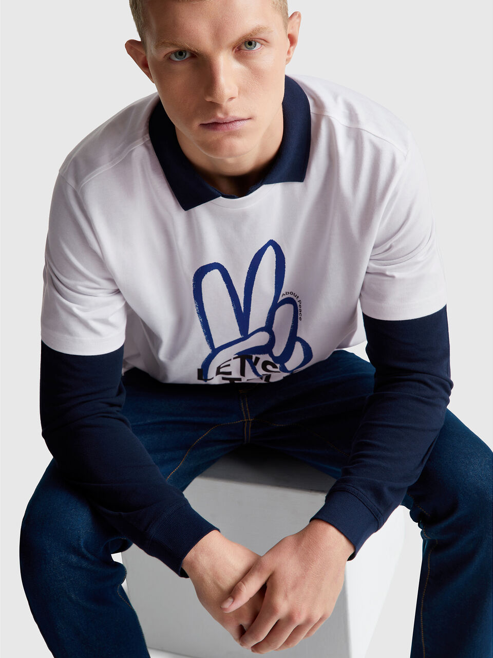 L/S POLO SHIRT Hombre image number null