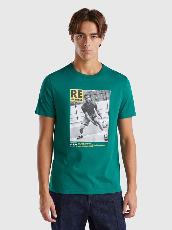Camiseta regular fit de algodón orgánico Hombre