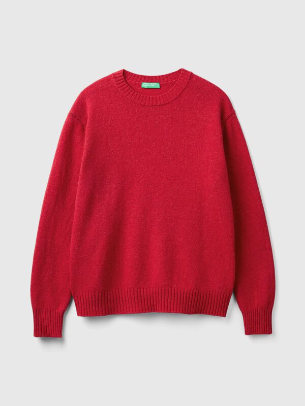 Jersey relaxed fit de pura lana Shetland Jersey relaxed fit de pura lana Shetland Hombre