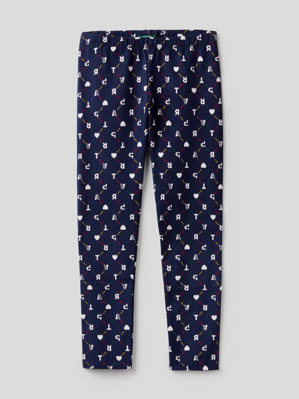 Leggings estampados de algodón elástico image number 1