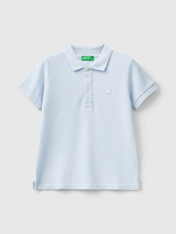 Polo de manga corta de algodón puro Niño