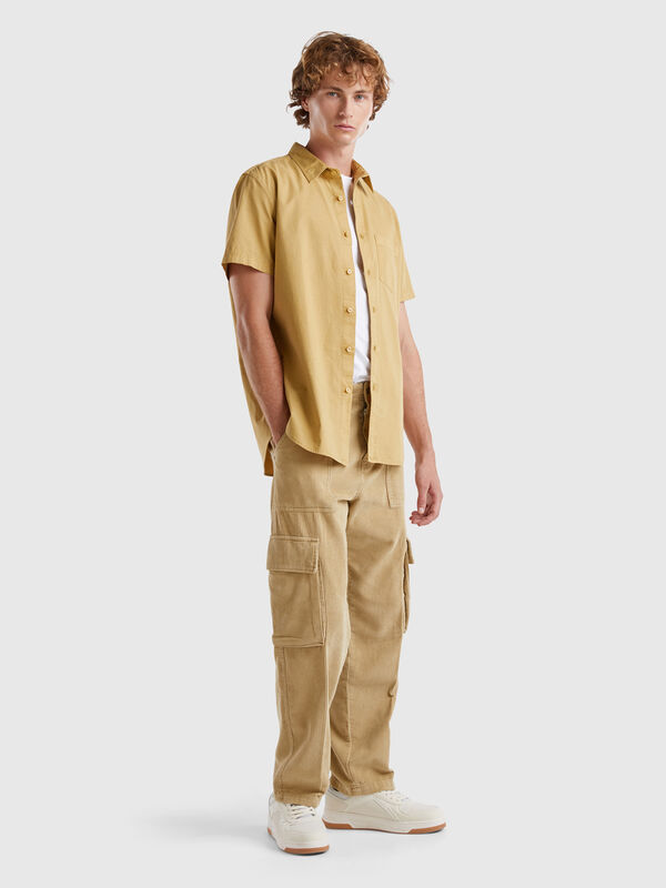 Pantalón cargo de pana Hombre
