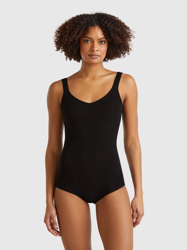 Body de algodón súper elástico Mujer