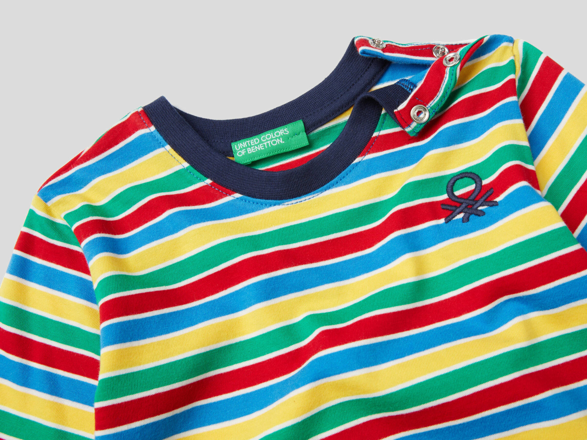 Camiseta de rayas de algodón orgánico image number null