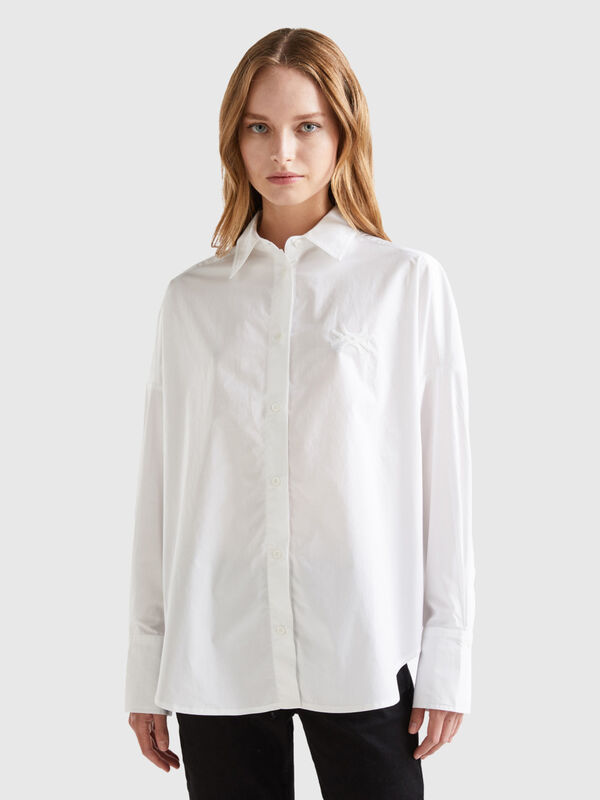 Camisa oversize de 100 % algodón Mujer