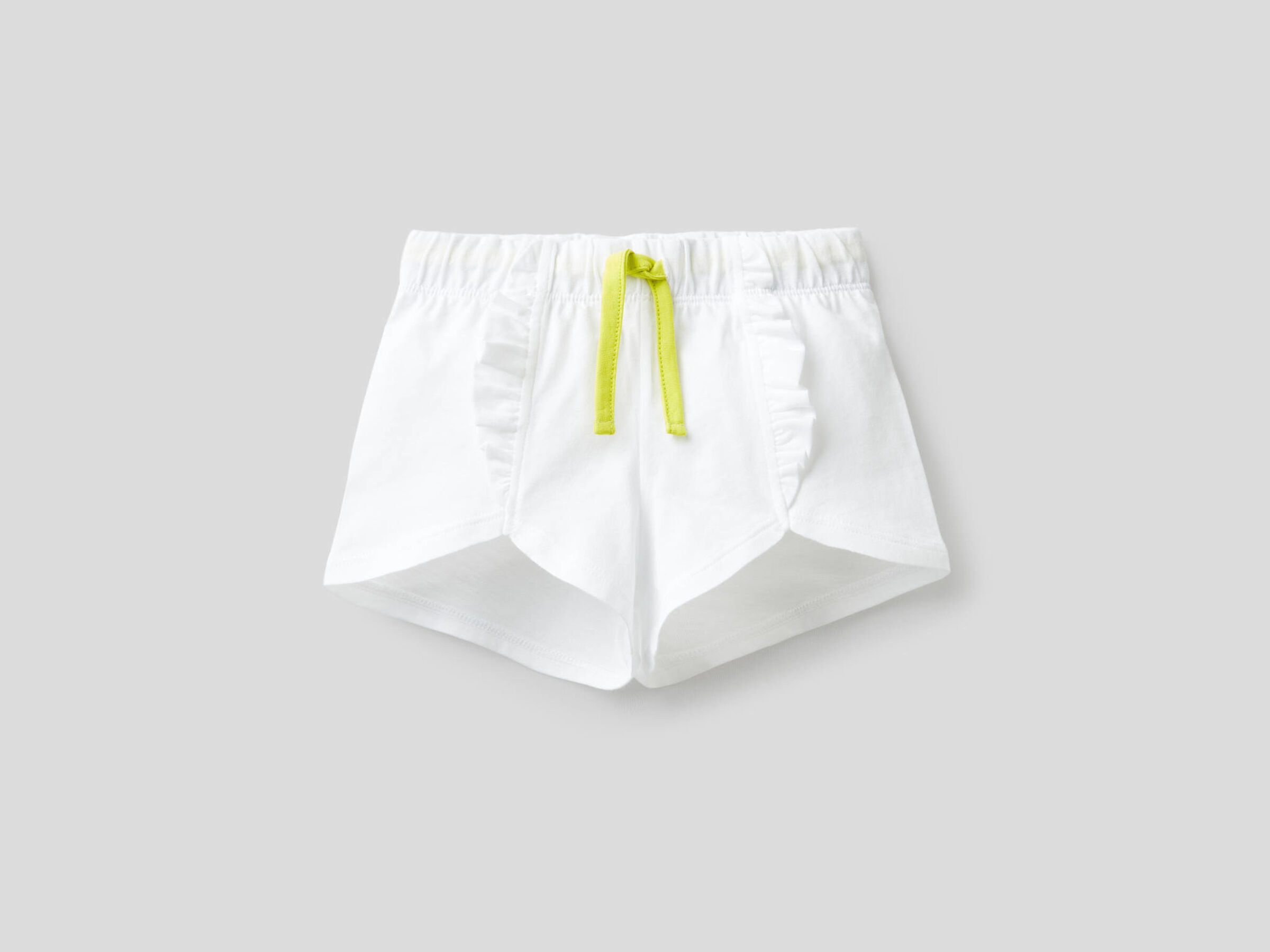 Pantalón corto de 100% algodón con volantes image number null