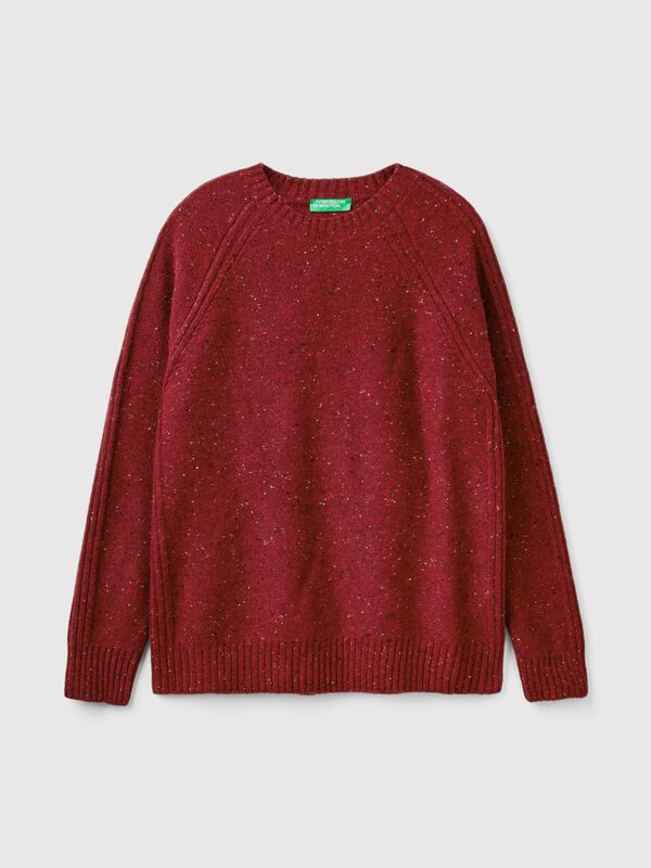 Jersey de cuello redondo de lana mixta Jersey de cuello redondo de lana mixta Hombre