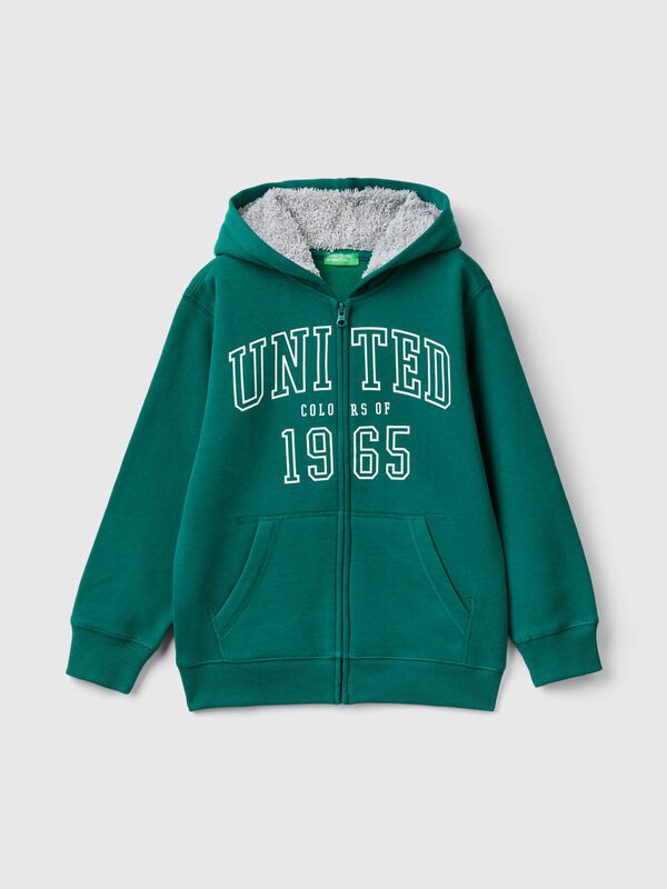 Sudadera con capucha forrada Niño
