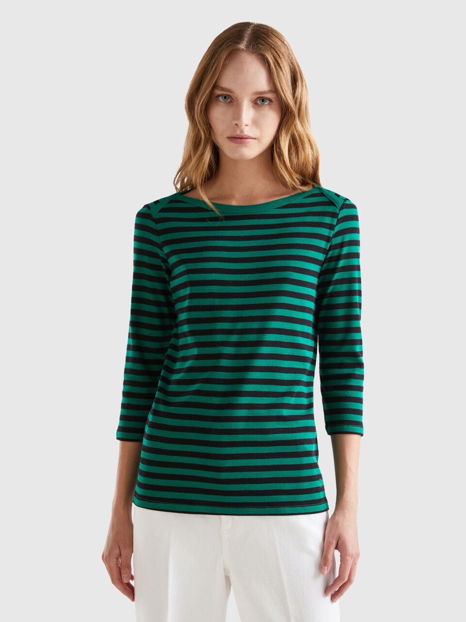 Benetton camiseta básica mujer top