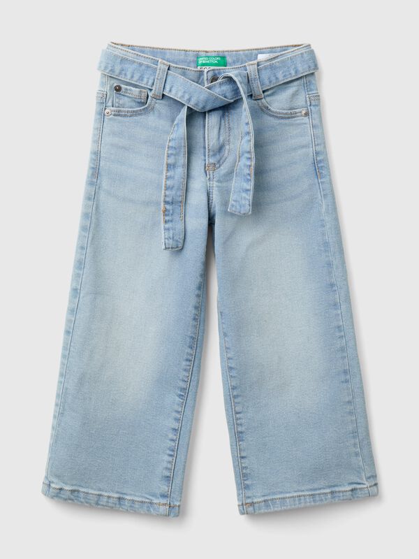 Vaqueros wide fit en denim  Niña