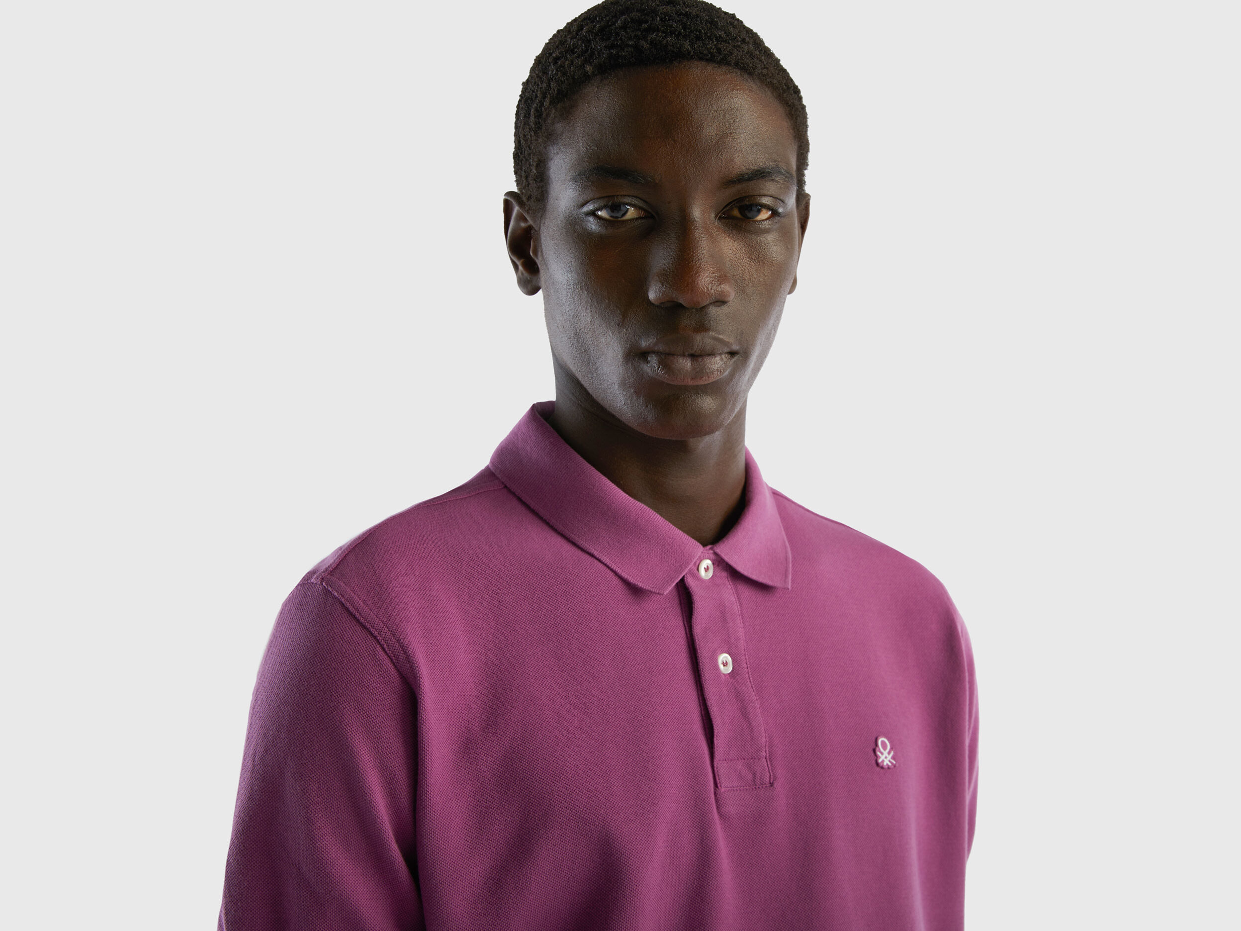 Polo morado hombre discount