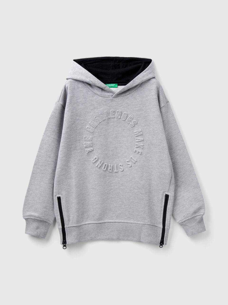 Sudadera con cremallera y eslogan Niño image number 1