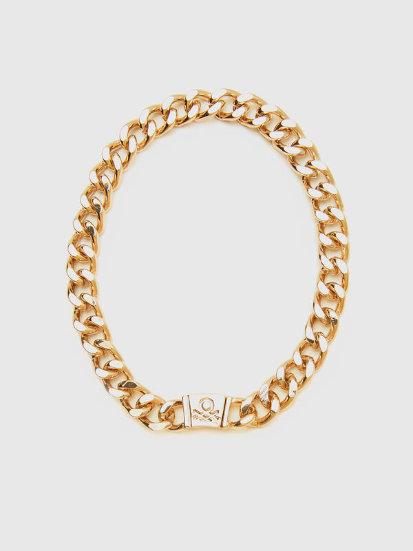 Collar de cadena dorada Mujer