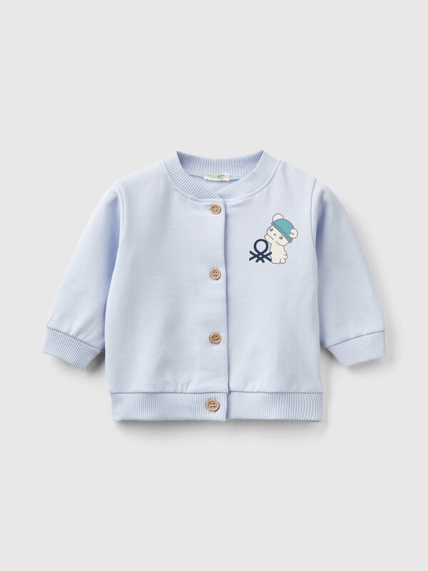 Sudadera cálida con estampado de animalitos Recién nacidos