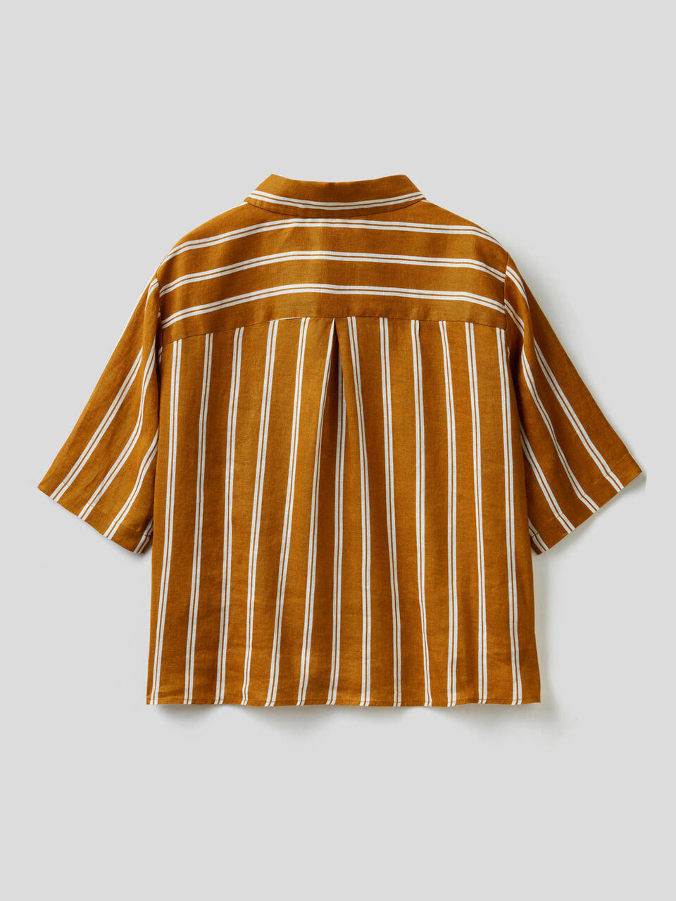 Camisa de 100% lino con estampado image number 2