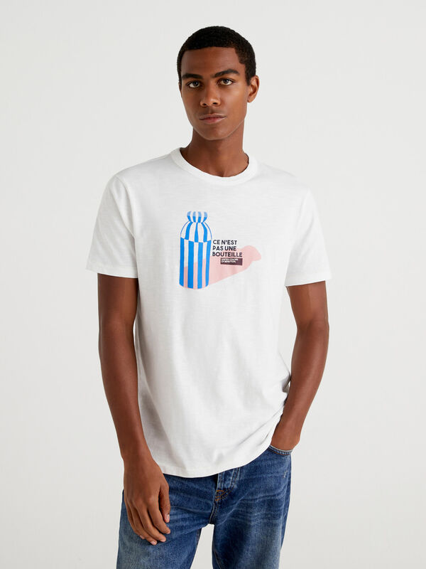 Camiseta con estampado abstracto Hombre