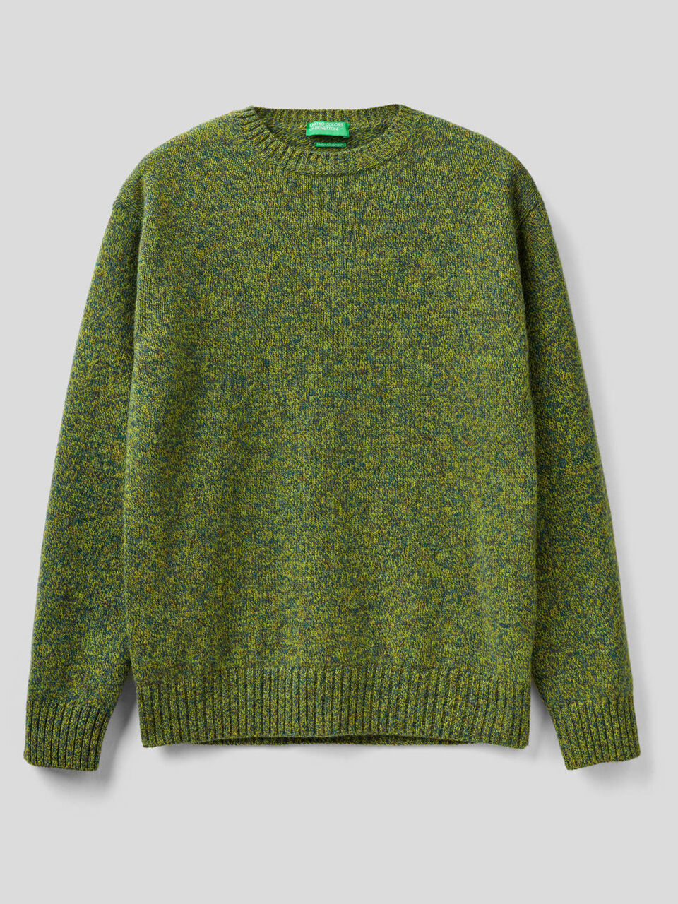 Jersey de cuello redondo de pura lana Shetland image number 1