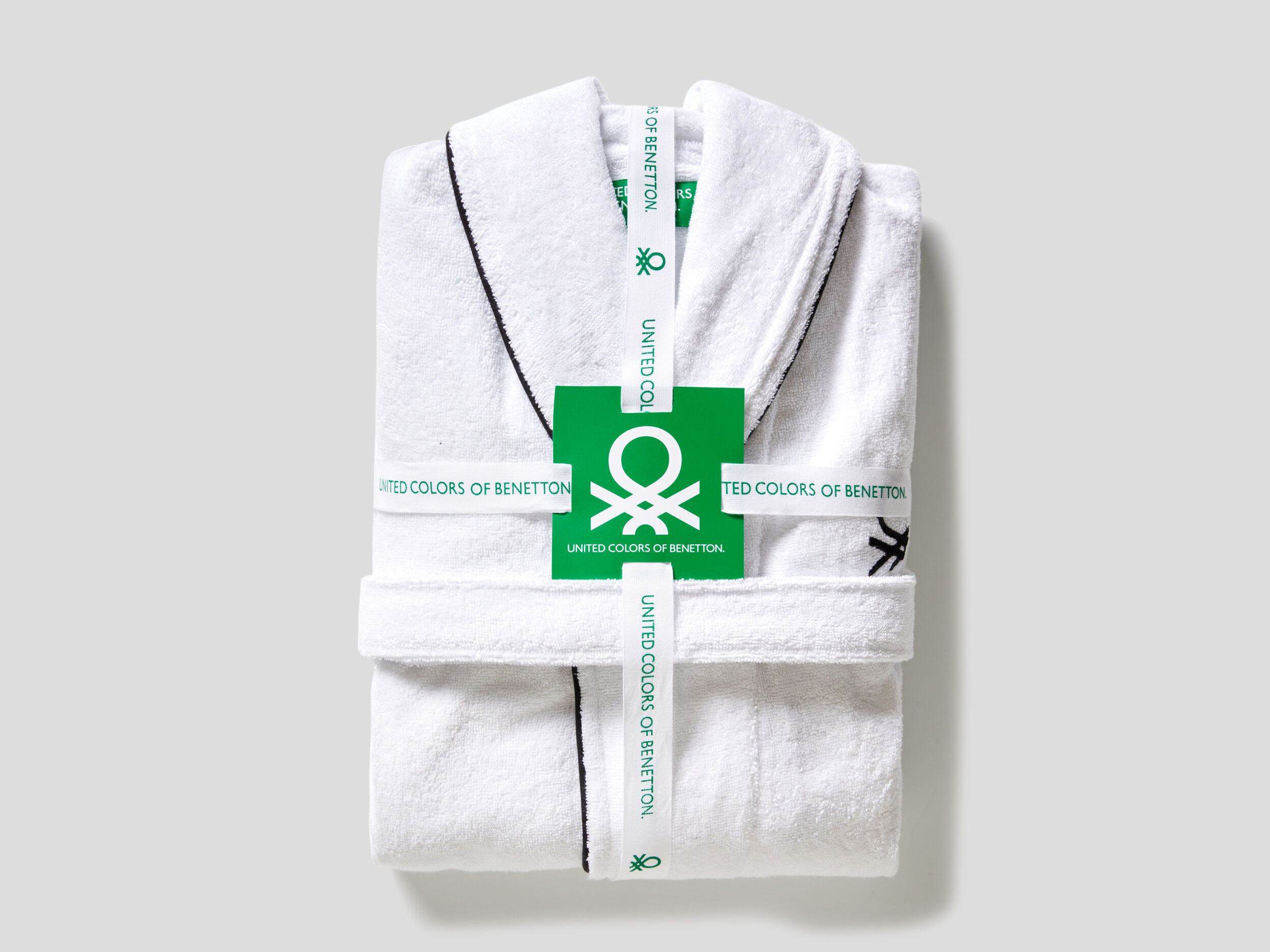 Albornoz de rizo Blanco Benetton