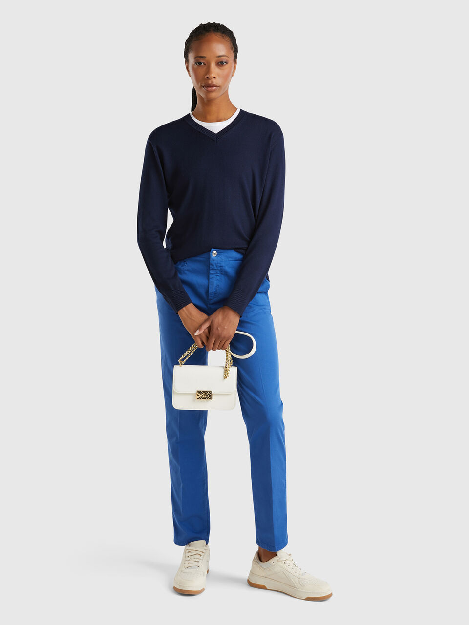 V NECK SWEATER L/S Mujer image number null