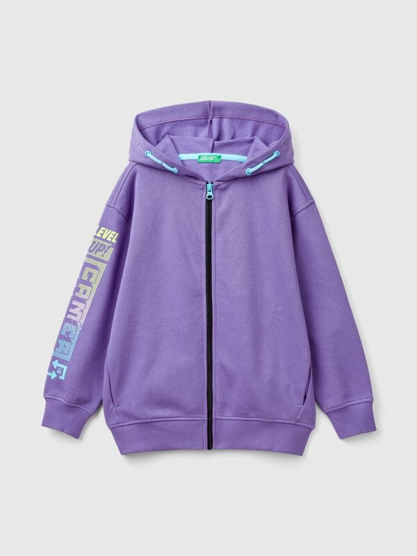 Sudadera gamer con estampado de eslogan Niño