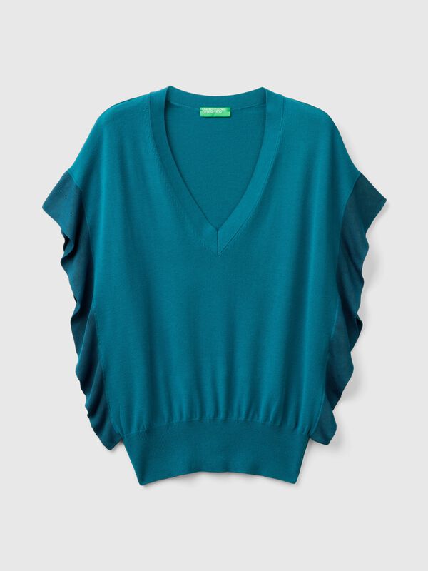 Jersey con drapeado Mujer