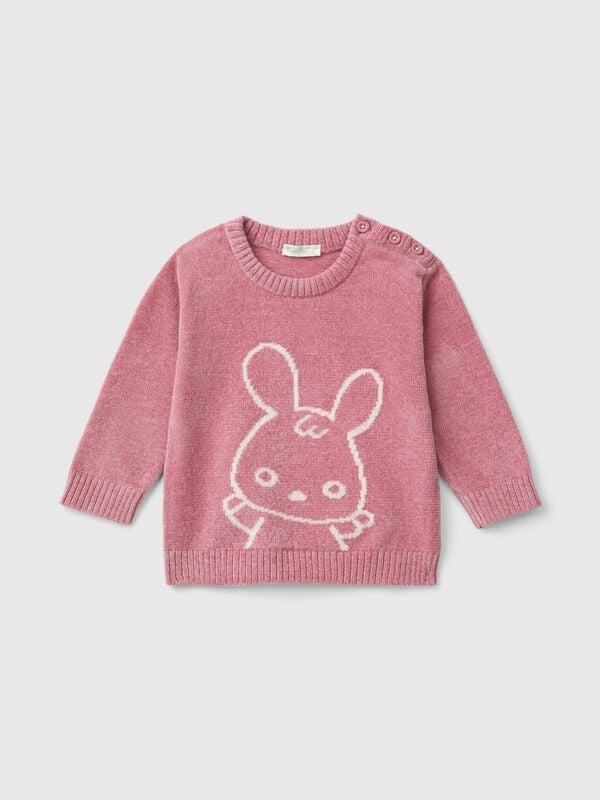 Jersey con grabado de conejo Recién nacidos