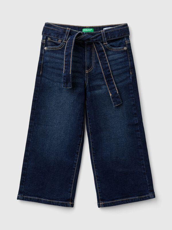Vaqueros wide fit en denim  Niña