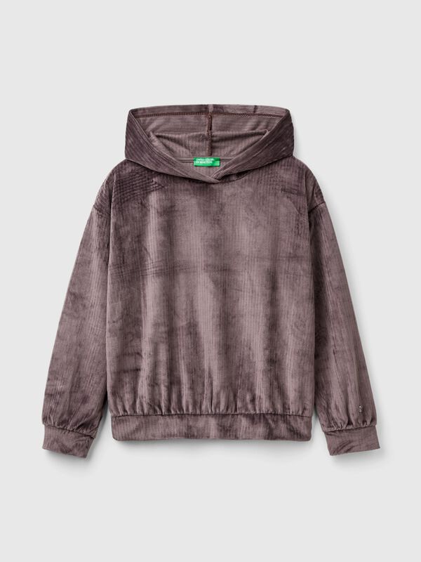 Sudadera de chenilla con capucha Niña