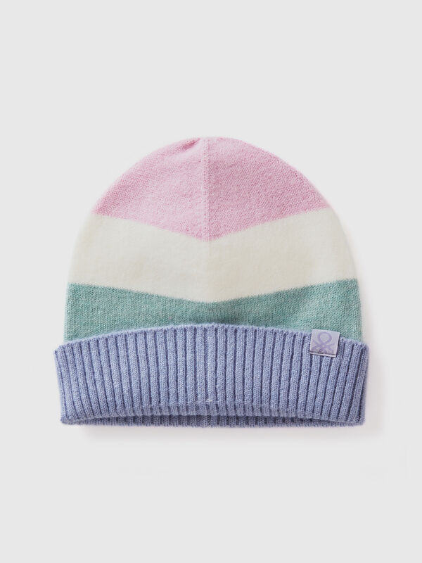 Gorro de rayas multicolores Niño