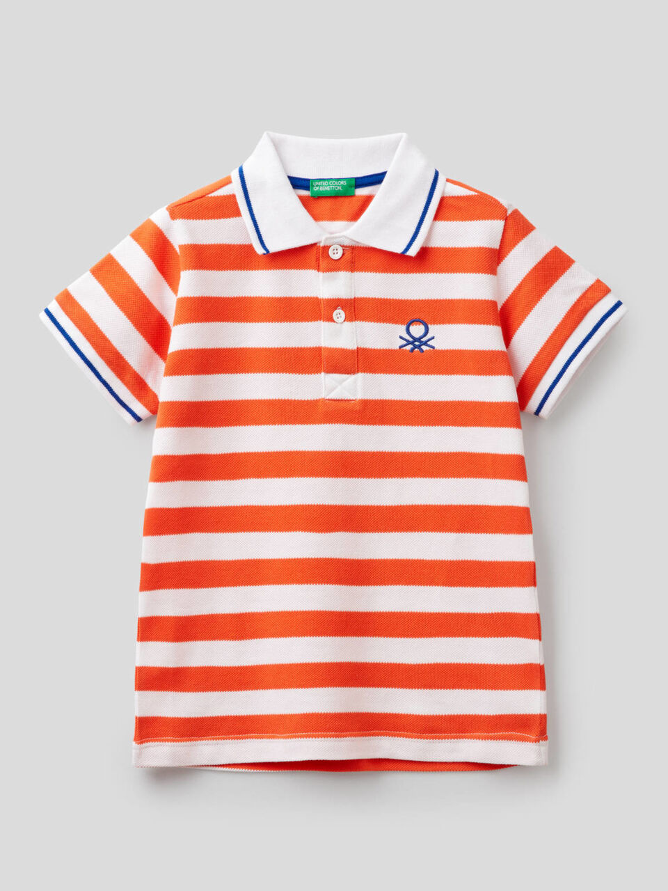 Polo de rayas de 100 % algodón image number 1
