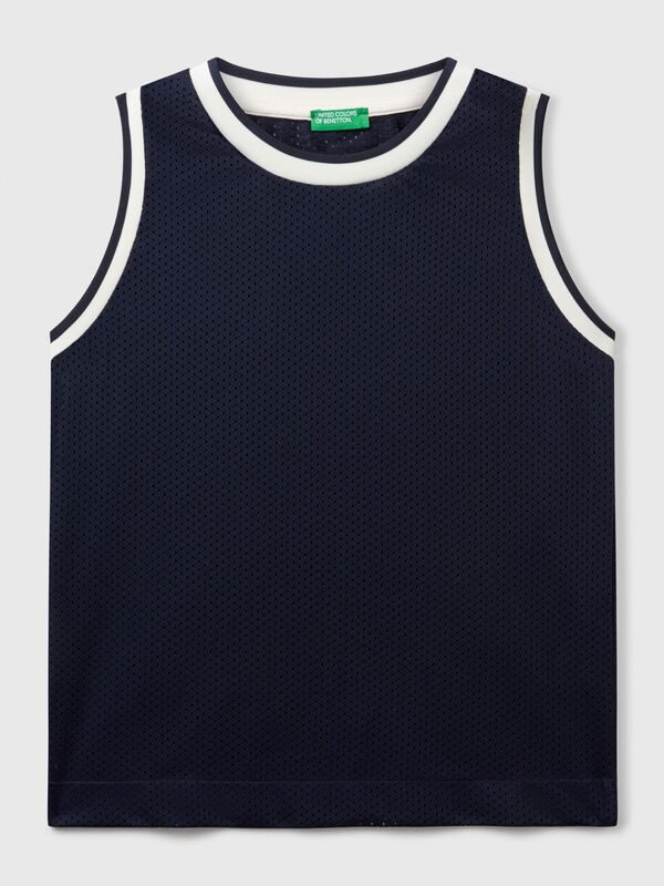 Camiseta sin mangas de malla estilo baloncesto Niño