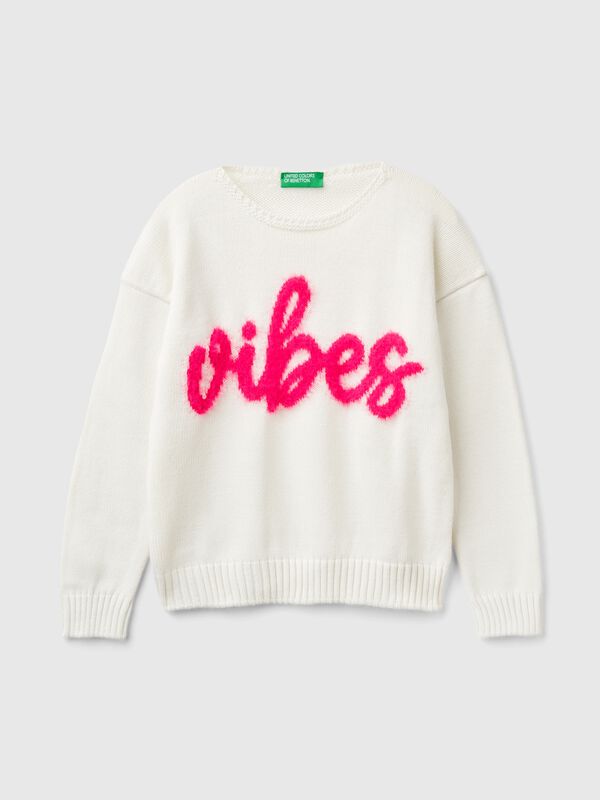 Jersey con gráfico de pelo Niña