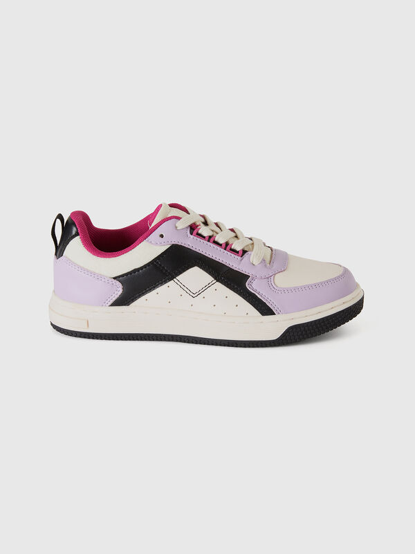Sneakers bajas en tela de efecto piel Niño